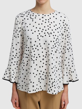 Молочная блуза MARELLA: фото 3 - Invogue