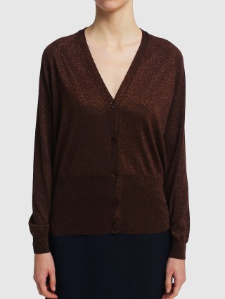 Коричневый кардиган MARELLA: фото 3 - Invogue