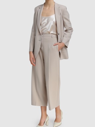 Бежевые брюки MAX&CO: фото 1 - Invogue