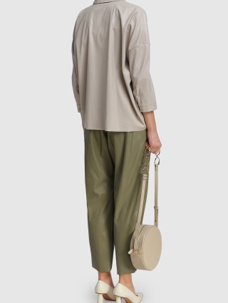 Бежевая рубашка MAX&CO: фото 2 - Invogue