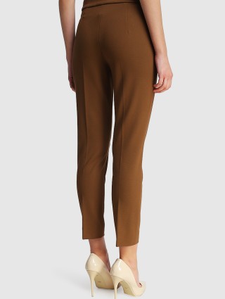 Коричневые брюки MAX MARA: фото 3 - Invogue