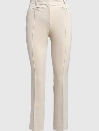 Молочные брюки WEEKEND MAX MARA: фото - Invogue