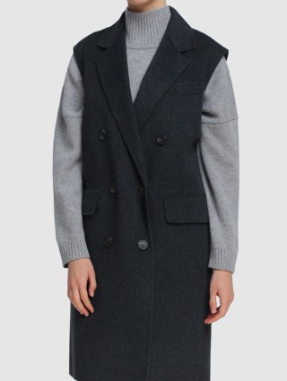 Тёмно-серый жилет WEEKEND MAX MARA: фото 3 - Invogue