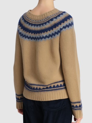 Бежевый свитер WEEKEND MAX MARA: фото 3 - Invogue