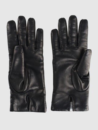 Чёрные перчатки MAX MARA: фото 1 - Invogue