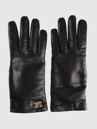 Чёрные перчатки MAX MARA: фото - Invogue