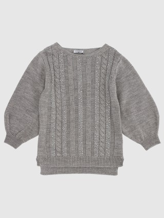 Серый свитер MONNALISA: фото - Invogue