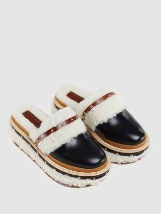 Чёрные мюли DOROTHEE SCHUMACHER: фото 1 - Invogue