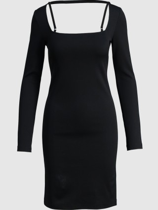 Чёрное платье HELMUT LANG: фото - Invogue