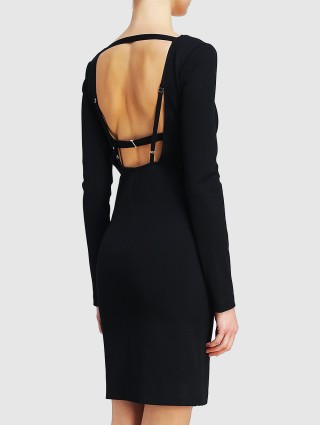 Чёрное платье HELMUT LANG: фото 4 - Invogue