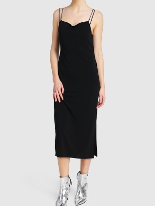 Чёрное платье HELMUT LANG: фото 1 - Invogue