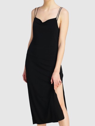 Чёрное платье HELMUT LANG: фото 3 - Invogue