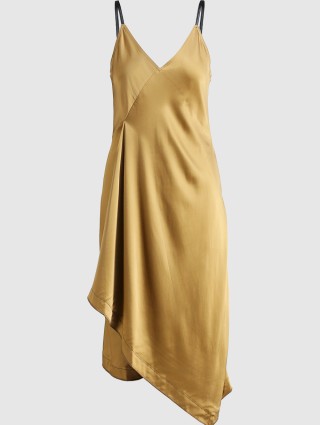 Коричневое платье HELMUT LANG: фото - Invogue