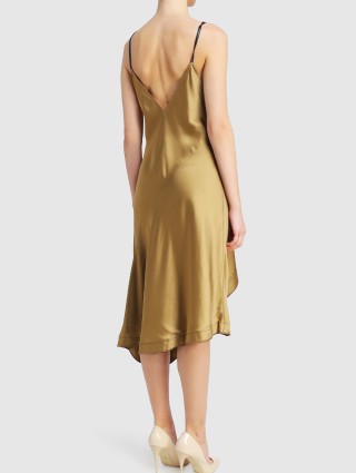 Коричневое платье HELMUT LANG: фото 2 - Invogue