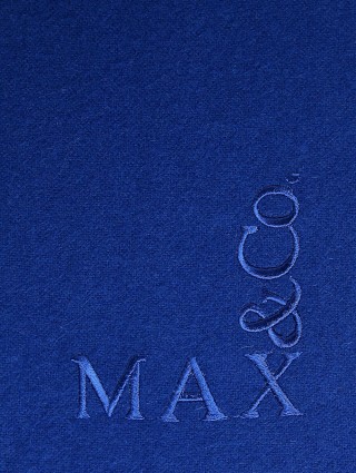 Синий шарф MAX&CO: фото 2 - Invogue