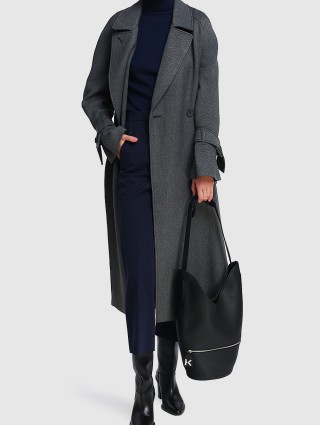 Серое пальто KENZO: фото 1 - Invogue