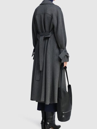 Серое пальто KENZO: фото 2 - Invogue
