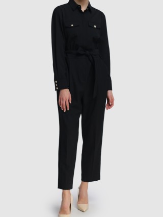 Чёрный комбинезон MARELLA: фото 3 - Invogue