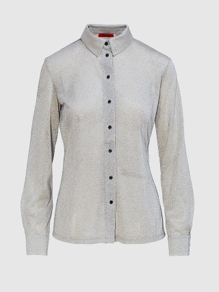 Серая рубашка MAX&CO: фото - Invogue