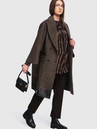 Коричневі брюки MARINA RINALDI : фото 1 - Invogue