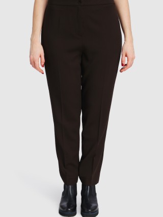 Коричневі брюки MARINA RINALDI : фото 3 - Invogue