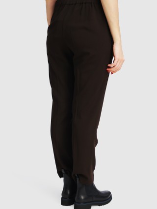 Коричневі брюки MARINA RINALDI : фото 4 - Invogue