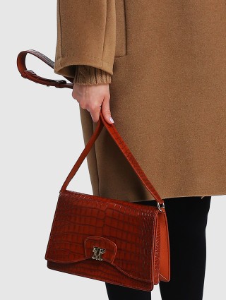 Красная сумка MAX MARA: фото 4 - Invogue