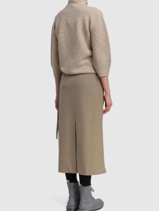 Бежевая юбка WEEKEND MAX MARA: фото 2 - Invogue