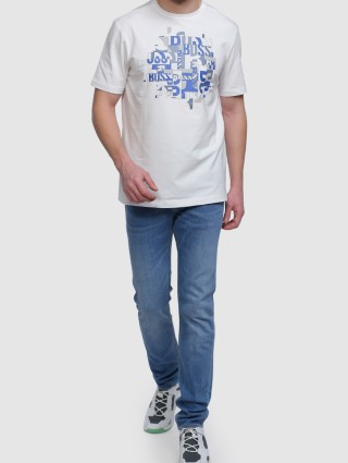 Белые кроссовки BOSS: фото 2 - Invogue