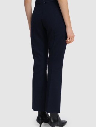 Тёмно-синие брюки SPORTMAX: фото 4 - Invogue