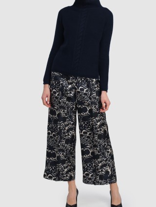 Синие брюки MAX MARA: фото 1 - Invogue