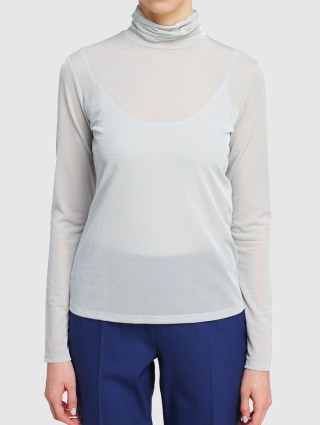 Серебристый свитер MAX MARA: фото 3 - Invogue