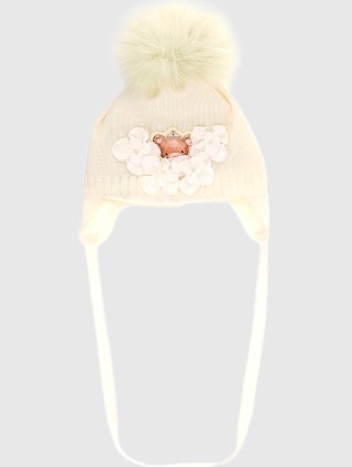 Кремова шапка MONNALISA: фото - Invogue