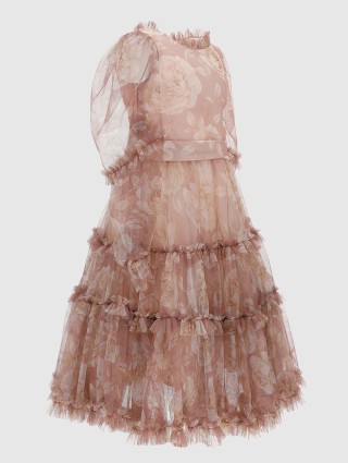 Розовое платье MONNALISA: фото 2 - Invogue