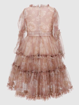 Розовое платье MONNALISA: фото 1 - Invogue