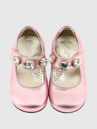 Розовые туфли MONNALISA: фото 3 - Invogue