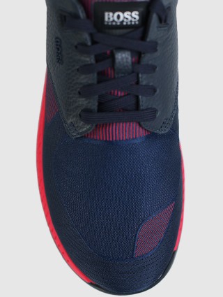 Розовые кроссовки BOSS: фото 4 - Invogue