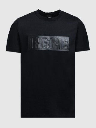 Чёрная футболка BOSS: фото - Invogue