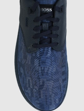 Синие кроссовки BOSS: фото 5 - Invogue