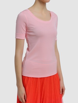 Рожева футболка MARC CAIN : фото 3 - Invogue