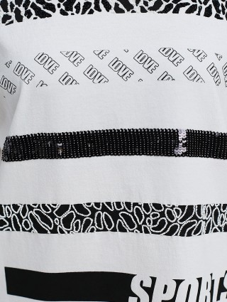 Молочная футболка MARC CAIN: фото 6 - Invogue