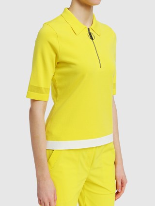 Желтое поло MARC CAIN: фото 3 - Invogue