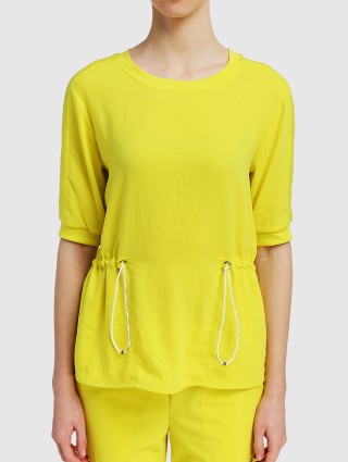 Жёлтая блуза MARC CAIN: фото 3 - Invogue