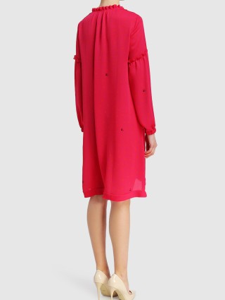 Розовое платье MARC CAIN: фото 2 - Invogue