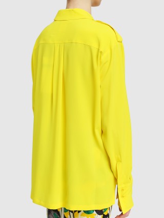 Жёлтая рубашка SPORTMAX: фото 4 - Invogue