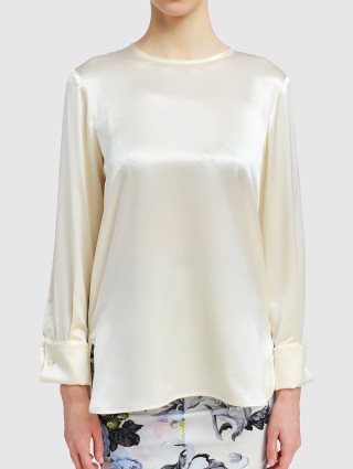 Молочна блуза MAX MARA : фото 3 - Invogue