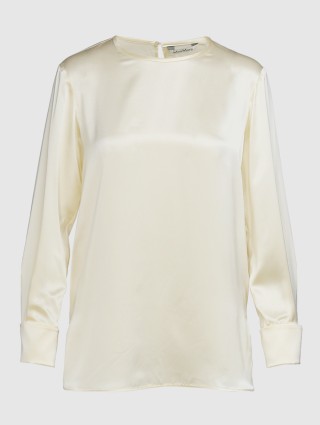Молочна блуза MAX MARA : фото - Invogue