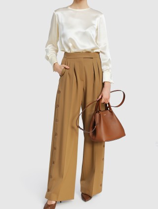 Коричневая сумка MAX MARA: фото 1 - Invogue