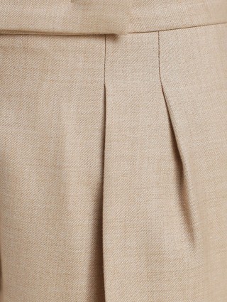 Молочные брюки MAX MARA: фото 5 - Invogue