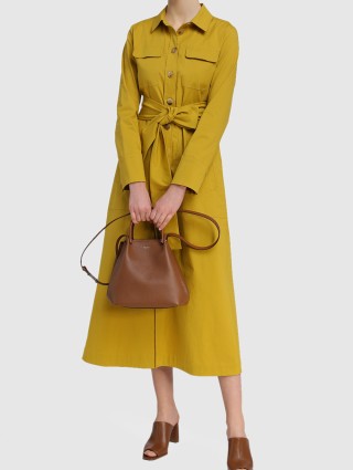 Жёлтое платье MAX MARA: фото 1 - Invogue